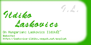 ildiko laskovics business card